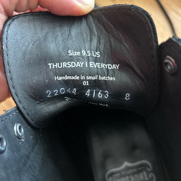 Thursday Boot - Captain size 9.5 worn once for a wedding, black - Picture 2 of 5